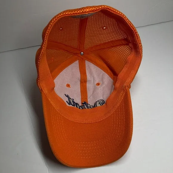 Detroit Cap Hat Adult Orange Fitted Budweiser Great American Lager‎ Embroidered - Picture 10 of 13